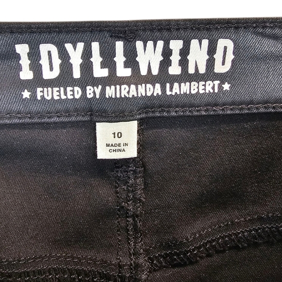 Idyllwind Miranda Lambert Womens Jayme Coated High Risin Bootcut Jeans 10 Black - Picture 9 of 11